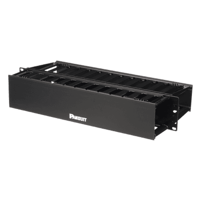 Organizador de Cables Horizontal PatchLink, Doble (Frontal y Posterior), Para Rack de 19in, 2UR
