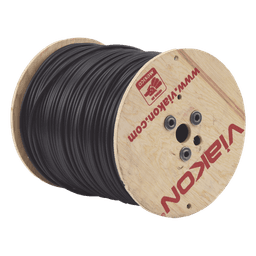 Cable Coaxial RG6 / 305 m (1000 ft) / Malla 96% / Blindaje Superior / Intemperie FR-PVC / Impedancia 76Ω