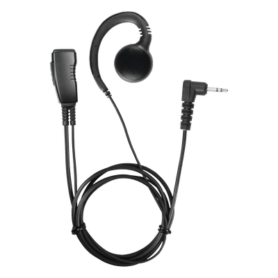 Micrófono de Solapa / Estilo Gancho / Cable 30' (76cm) / Kevlar / PTT / 1-Pin Motorola