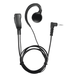 Micrófono de Solapa / Estilo Gancho / Cable 30' (76cm) / Kevlar / PTT / 1-Pin Motorola