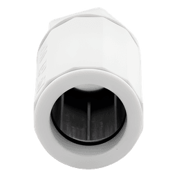Conector de tubería rígida a caja (Racor), PVC Auto-extinguible, de 20 mm