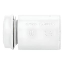 Conector de tubería rígida a caja (Racor), PVC Auto-extinguible, de 25 mm