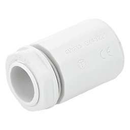 Conector de tubería rígida a caja (Racor), PVC Auto-extinguible, de 25 mm
