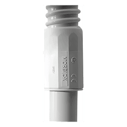 Conector (Racor) de tubería rígida a tubería flexible (Diflex), PVC Auto-Extinguible, 32 mm, IP65