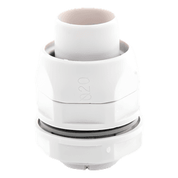 Conector (Racor) de tubería flexible a caja, PVC Auto-Extinguible de 20 mm, IP55