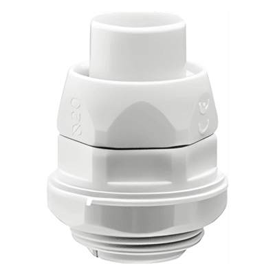 Conector (Racor) de tubería flexible a caja, PVC Auto-Extinguible de 50 mm, IP55