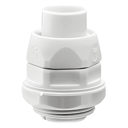 Conector (Racor) de tubería flexible a caja, PVC Auto-Extinguible de 50 mm, IP55