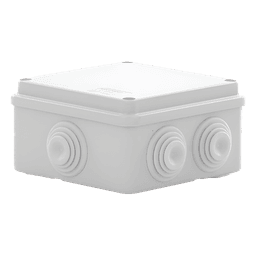 Caja de Derivación Estanca / 6 Entradas / IP55 / IK08 / 100x100x50 mm / Libre de Halógenos / -24 a 60°C