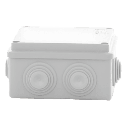 Caja de Derivación Estanca / 6 Entradas / IP55 / IK08 / 100x100x50 mm / Libre de Halógenos / -24 a 60°C