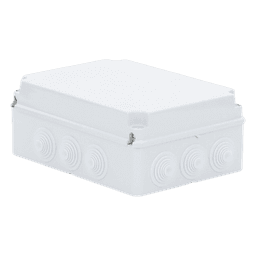Caja Estanca de Derivación / PVC Autoextinguible Libre de Halógenos / 12 Entradas / IP55 / IK08 / 300x220x120 mm / -24°C a 60°C