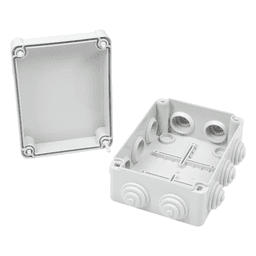 Caja Estanca de Derivación / PVC Libre de Halógenos / 10 Entradas / IP55 / IK08 / 150x110x70 mm (5.9x4.3x2.7 in) / -24°C a 60°C