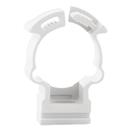 Soporte de collar (Abrazadera), PVC Auto-extinguible, cerrado para tubería de 20 mm
