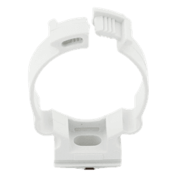 Soporte de collar (Abrazadera), PVC Auto-extinguible, cerrado para tubería de 32 mm