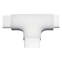 Sección en "T " de PVC auto extinguible, para canaleta TMK0812 (3 Piezas) (5040-02001)
