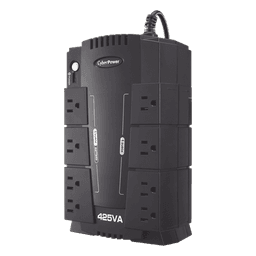 UPS de 425 VA/255 W, Topología Standby, Entrada 120 Vca NEMA 5-15P, Tipo Gabinete Compacto, Con 8 Tomas NEMA 5-15R
