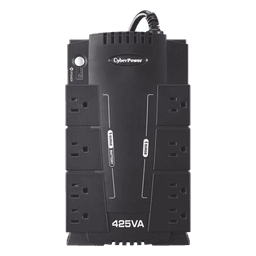 UPS de 425 VA/255 W, Topología Standby, Entrada 120 Vca NEMA 5-15P, Tipo Gabinete Compacto, Con 8 Tomas NEMA 5-15R