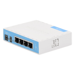 (hAP Lite) 4 Puertos Fast Ethernet y  Wi-Fi 2.4 GHz 802.11 b/g/n
