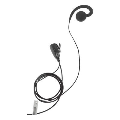 Micrófono de Solapa con Audífono / Cable Kevlar Reforzado / PTT Integrado / Clip Giratorio 360° / Compatible con Radios Motorola PRO/MAG ONE/EP Series