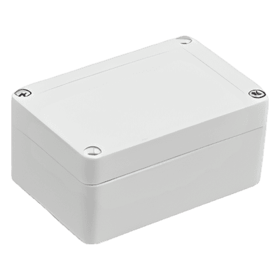 Gabinete Plástico para Exterior / IP65 / 100 x 68 x 50 mm / ABS Resistente a Intemperie / -20 a 60°C / Cierre por Tornillos