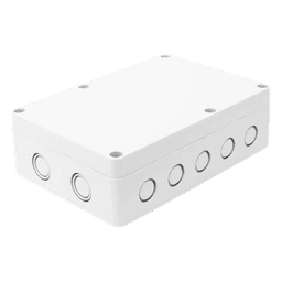 Gabinete Plástico para Exterior / IP65 / 180 x 125 x 57 mm / 16 Entradas de Cableado / -20 a 60 °C / ABS