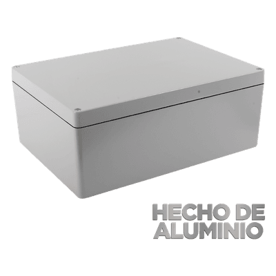 Gabinete para Exterior / Aluminio / IP66 / 390 x 280 x 158 mm / -40 a 120 °C / Montaje en Pared