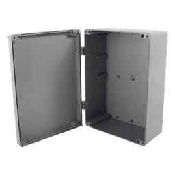 Gabinete para Exterior / Aluminio / IP66 / 390 x 280 x 158 mm / -40 a 120 °C / Montaje en Pared