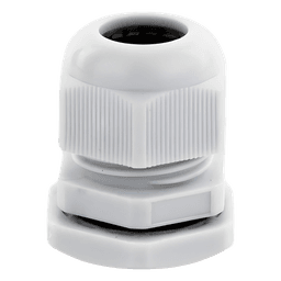 Conector Tipo Glándula / Plástico Gris / Cable 10 a 14 mm / Rosca 22 mm (7/8")