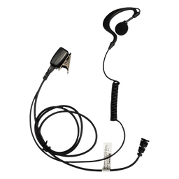 Micrófono de solapa con auricular de gancho / PTT integrado / Cable reforzado con Kevlar / Compatible Motorola GP300/SP50/P1225/PRO315/MAG ONE/EP450/EP350/HT-750/1250/1550/PRO5150/5350/5450/5550/7150/7350/7450/7550/9150