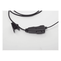 Micrófono de Solapa con Auricular / Gancho en Forma de D / Cable Reforzado con Kevlar / PTT con Clip 360° / Conector K02