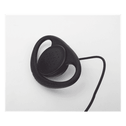 Micrófono de Solapa con Auricular / Gancho en Forma de D / Cable Reforzado con Kevlar / PTT con Clip 360° / Conector K02
