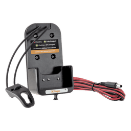 Cargador Vehicular para Radios / Carga Inteligente BAC / Perfil Bajo 12.5 x 8.2 x 3.5 cm / Clip Giratorio 360° / Compatible Kenwood Motorola Icom