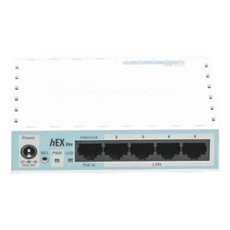 (hEX lite) RouterBoard, 5 Puertos Fast Ethernet
