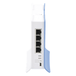 (hAP lite TC) 4 Puertos Fast Ethernet, Wi-Fi 2.4 GHz 802.11 b/g/n y base tipo Torre
