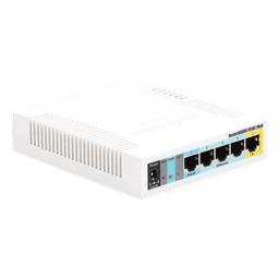 RouterBoard / 5 Puertos Fast Ethernet / WiFi 2.4 GHz 802.11b/g/n / 1000 mW / PoE Pasivo Salida / CPU 600 MHz