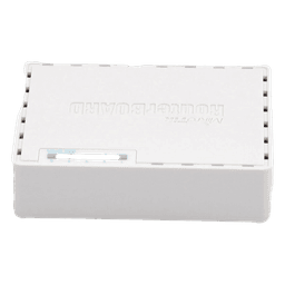 RouterBoard / 5 Puertos Fast Ethernet / 4 con PoE Pasivo / USB 2.0 / CPU 650 MHz / Rango -30°C a +70°C