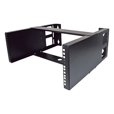 Rack Abierto de Pared / 19" / 4U / Acero Calibre 18 / Carga 20 kg / 500 mm (19.7 in) de Profundidad