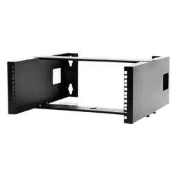 Rack Abierto de Pared / 19" / 4U / Acero Calibre 18 / Carga 20 kg / 500 mm (19.7 in) de Profundidad