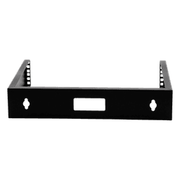 Rack Abierto de montaje en Pared, de 19in, Espacio para 2 Unidades de rack, Se envía el Gabinete Armado.