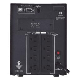 UPS de 1500 VA/1500 W, Topología Línea Interactiva, Entrada 120 Vca NEMA 5-15P, Onda Senoidal Pura, Mini Torre, Con 8 Tomas NEMA 5-15R