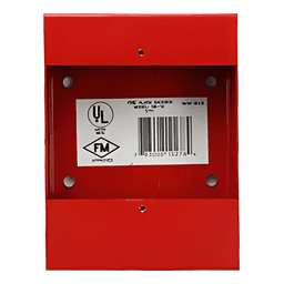 Caja de Montaje Superficial / Policarbonato Lexan / Acero Calibre 16 / 139 x 104 x 35 mm / Para Estaciones Manuales Direccionables