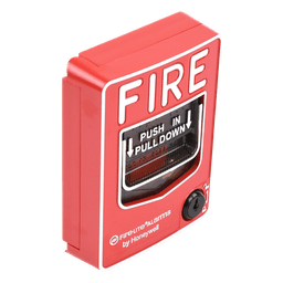 Estación manual de alarma contra incendio de doble acción, convencional, con cerradura de llave