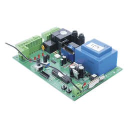 Tarjeta de Control Electrónico / Motor Corredizo 1200 RPM / Pantalla LCD / Conectividad Inalámbrica / IP44 / 110-120 VCA