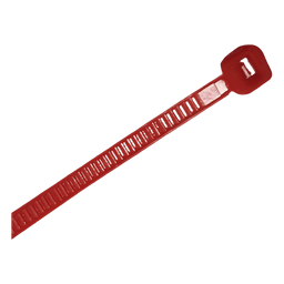 Cincho de Nylon / 4.8 x 300mm / 22 kg Tensión / Rojo / 100 pzs / -40°C a +80°C / 1.02 x 0.19 pies