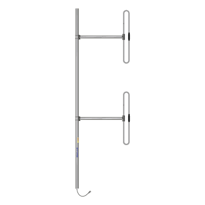 Antena Aérea para Base, 2 Dipolos, 118-138 MHz, 5 dBd, 20 MHz B/W, Radiación Bi-direccional, 300 Watt, N Macho, Inclinación Opcional "Tilt" de 0, 2, 4, 6, 8 o 10 Grados.