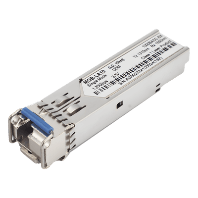 Transceptor WDM Mini-Gbic SFP 1G LC TX:1310nm RX:1550 Para Fibra Mono Modo 10 Km, Requiere MGB-LB10
