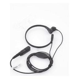Micrófono de Garganta / Cancelación de Ruido por Vibración / Tubo Acústico Transparente / PTT de Anillo Ajustable / Cable Kevlar Reforzado