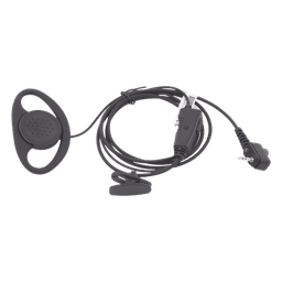 Micrófono de Solapa con Auricular de Gancho / 50 Hz - 10 kHz / 2.2 kΩ / 100 Ω / 1.64 ft Cable