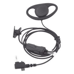 Micrófono de Solapa con Auricular de Gancho / 50 Hz - 10 kHz / 2.2 kΩ / 100 Ω / 1.64 ft Cable