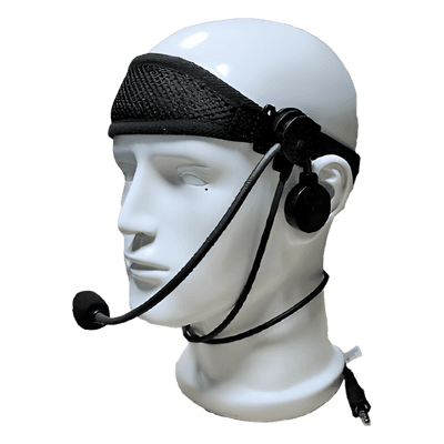 Auriculares Militares / Micrófono Boom Flexible / IP67 / PTT Superficie Amplia / MIL-STD-810 / Conector H04