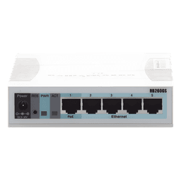 Switch Mikrotik 5 puertos Gigabit Ethernet y 1 SFP